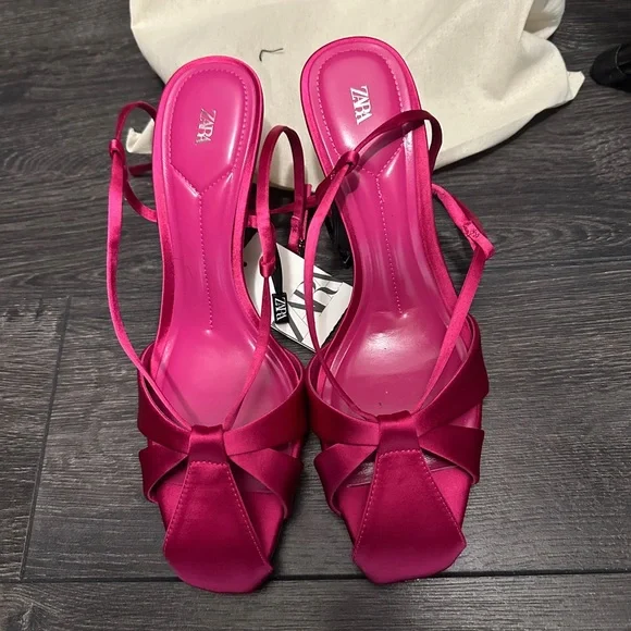 Zara Fuchsia Pink Sandals - Picture 8 of 10